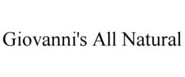 GIOVANNI'S ALL NATURAL trademark