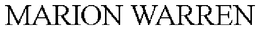 MARION WARREN trademark