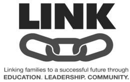 LINK LINKING FAMILIES TO A SUCCESSFUL FUTURE THROUGH EDUCATION. LEADERSHIP. COMMUNITY trademark