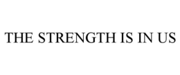 THE STRENGTH IS IN US trademark