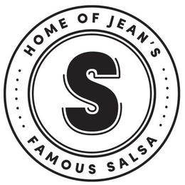 HOME OF JEAN'S FAMOUS SALSA S trademark