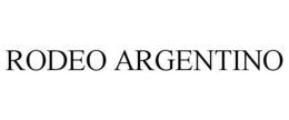 RODEO ARGENTINO trademark