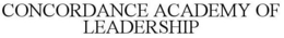 CONCORDANCE ACADEMY OF LEADERSHIP trademark