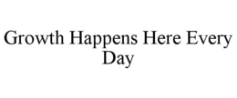 GROWTH HAPPENS HERE EVERY DAY trademark