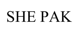 SHE PAK trademark