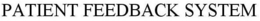 PATIENT FEEDBACK SYSTEM trademark