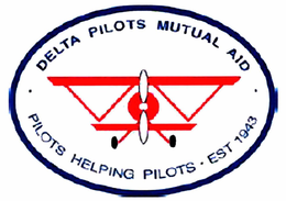 DELTA PILOTS MUTUAL AID PILOTS HELPING PILOTS EST 1943 trademark