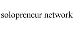 SOLOPRENEUR NETWORK trademark
