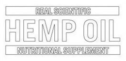 REAL SCIENTIFIC HEMP OIL NUTRITIONAL SUPPLEMENT trademark