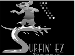 SURFIN' EZ WHERE YOUR MOUSE GOES TO SURF trademark