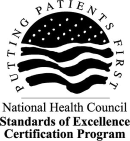 NATIONAL HEALTH COUNCIL PUTTING PATIENTS FIRST STANDARDS OF EXCELLENCE CERTIFICATION PROGRAM trademark