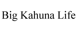 BIG KAHUNA LIFE trademark
