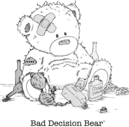 BAD DECISION BEAR trademark