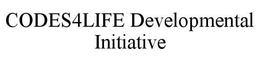 CODES4LIFE DEVELOPMENTAL INITIATIVE trademark