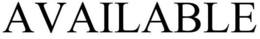 AVAILABLE trademark