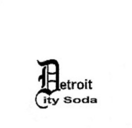 DETROIT CITY SODA trademark