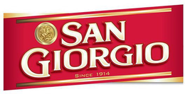 SAN GIORGIO SINCE 1914 trademark