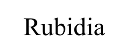 RUBIDIA trademark