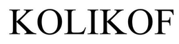 KOLIKOF trademark