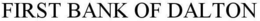 FIRST BANK OF DALTON trademark