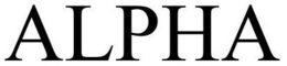 ALPHA trademark