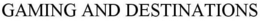 GAMING AND DESTINATIONS trademark