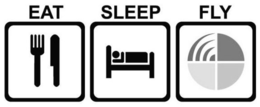 EAT SLEEP FLY trademark