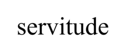 SERVITUDE trademark