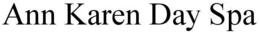 ANN KAREN DAY SPA trademark