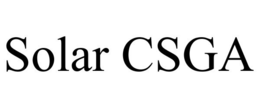 SOLAR CSGA trademark