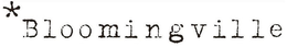 BLOOMINGVILLE trademark