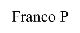 FRANCO P trademark