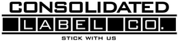 CONSOLIDATED LABEL CO. STICK WITH US trademark