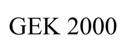 GEK 2000 trademark