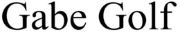 GABE GOLF trademark