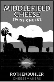 MIDDLEFIELD CHEESE SWISS CHEESE NATURAL ROTHENBUHLER CHEESEMAKERS trademark