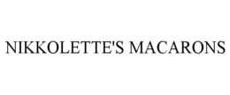 NIKKOLETTE'S MACARONS trademark