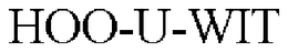 HOO-U-WIT trademark
