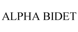ALPHA BIDET trademark