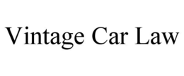 VINTAGE CAR LAW trademark