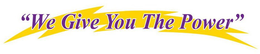 "WE GIVE YOU THE POWER" trademark