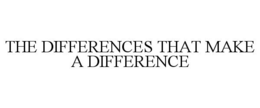 THE DIFFERENCES THAT MAKE A DIFFERENCE trademark