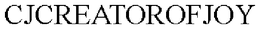 CJCREATOROFJOY trademark