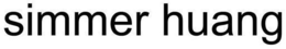 SIMMER HUANG trademark