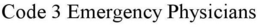 CODE 3 EMERGENCY PHYSICIANS trademark