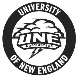 UNIVERSITY OF NEW ENGLAND UNE NOR'EASTERS trademark
