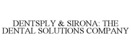 DENTSPLY & SIRONA: THE DENTAL SOLUTIONS COMPANY trademark