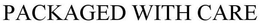 PACKAGED WITH CARE trademark