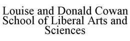LOUISE AND DONALD COWAN SCHOOL OF LIBERAL ARTS AND SCIENCES trademark