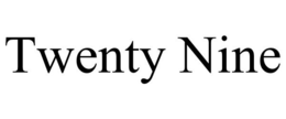TWENTY NINE trademark